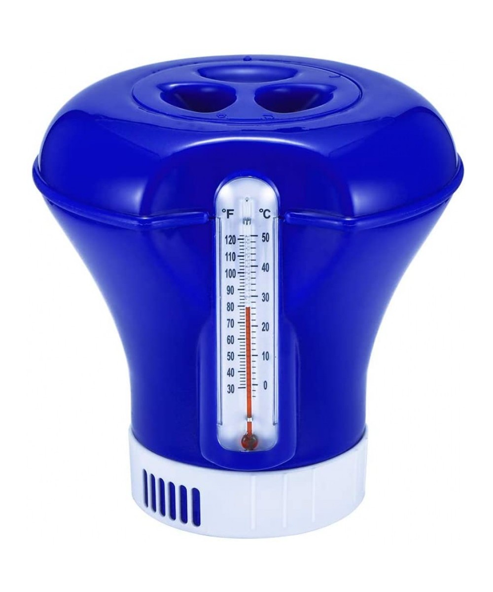Floating Dispenser for Chlorine Tablets 200g with Thermometer | Pool Point