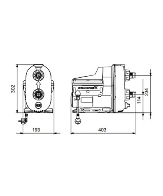 Hydrophore Water Pressure System SCALA2 3-45 A | Grundfos
