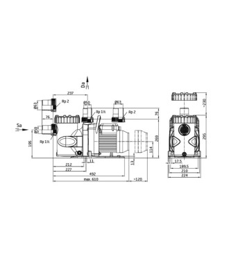 Pool Pump with Pre-filter BADU SuperPro | SPECK
