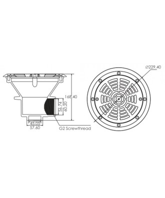  Floor Drain for Liner Pools EM2837 | Emaux