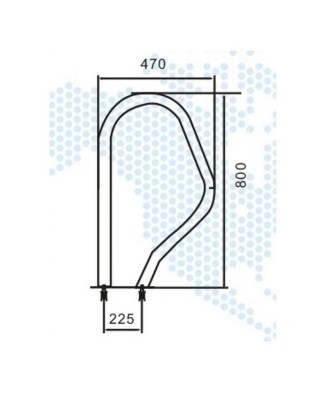 Pool Handrails Set 470x800mm R030 | Pool Point