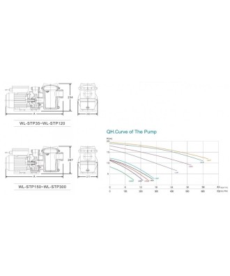 Pool Pump with Pre-filter WL-STP | Pool Point