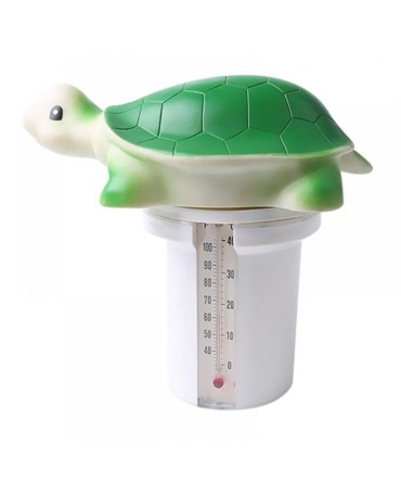 Floating Dispenser for Chlorine Tablets with Thermometer Turtle  | Pool Point