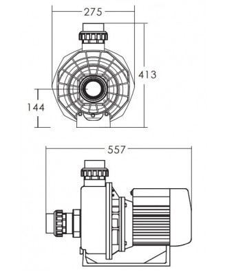 Hydromassage Hot Tub Pump, model “SR”, Emaux 