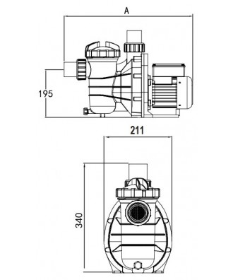 Pool Pump with Pre-filter SS | Emaux