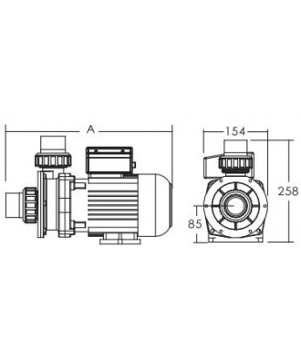 Hydromassage Hot Tub Pump, model “ST”, Emaux