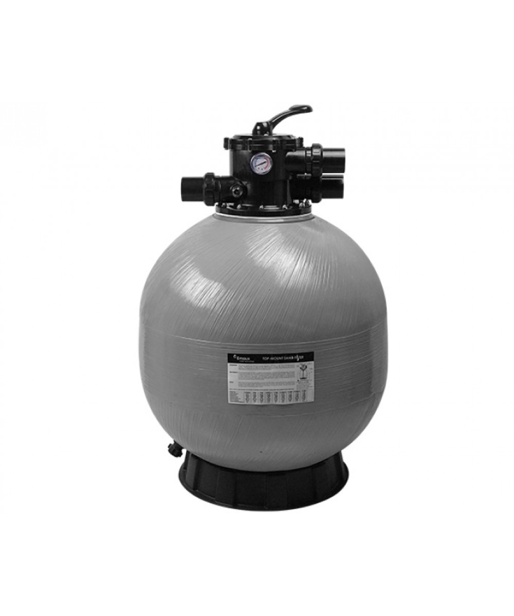 Sand filter with top six-way valve, model "V", Emaux