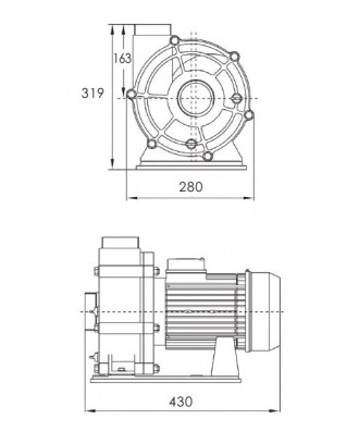 Counter flow pump, model “AFS”, Emaux