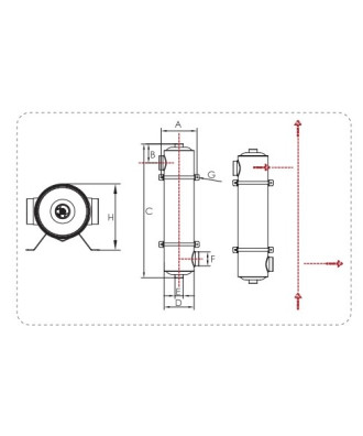 Heat Exchanger, model "HE", Emaux 