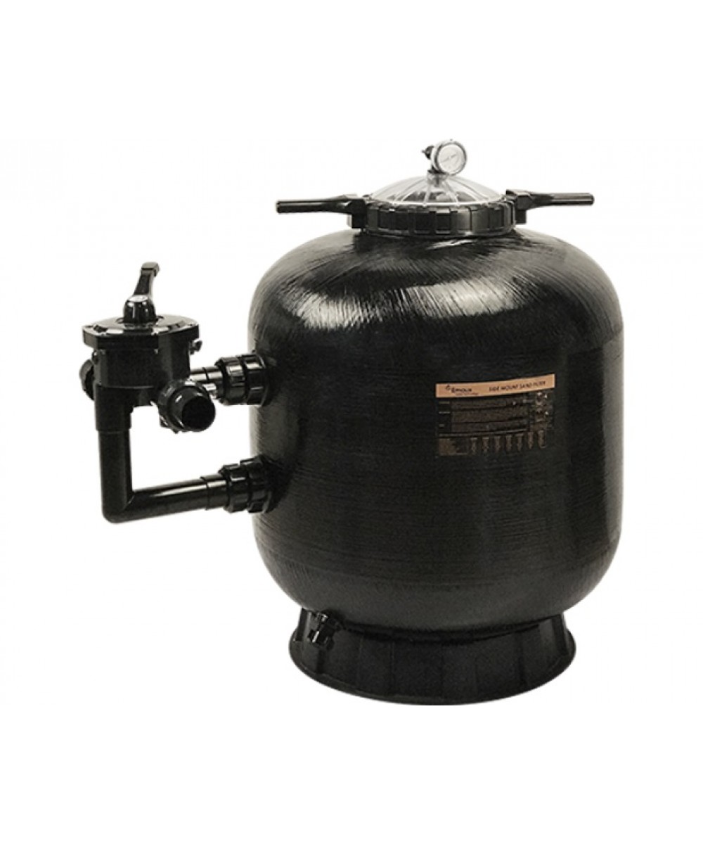 Sand filter with 6-way side valve, model "SR", Emaux