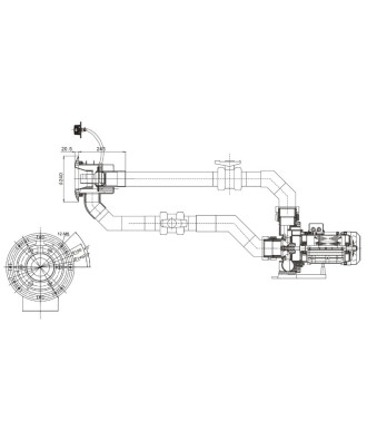 Centrifugal pump for swimming pools, fountains and water features, model BTP3000, Glong