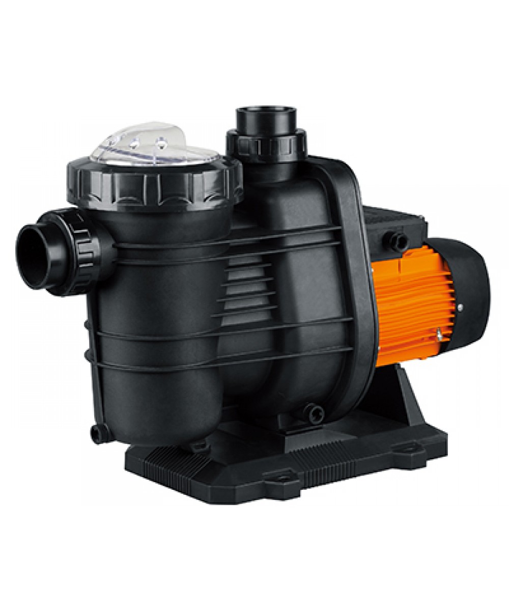 Pool pump with large pre-filter and basket, model "FCP-S", Glong