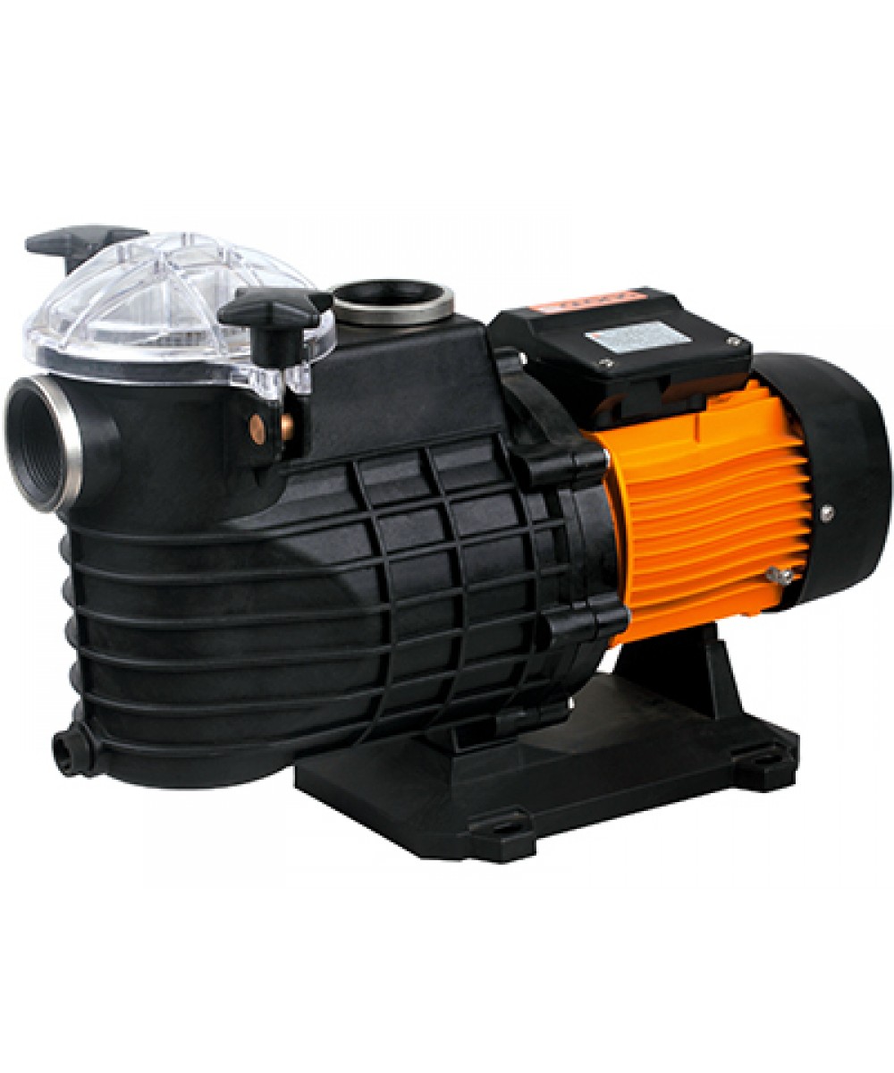 Pool pump with large pre-filter and basket, model "FCP", Glong