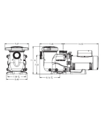 Pool pump with pre-filter Max Flo XL | Hayward