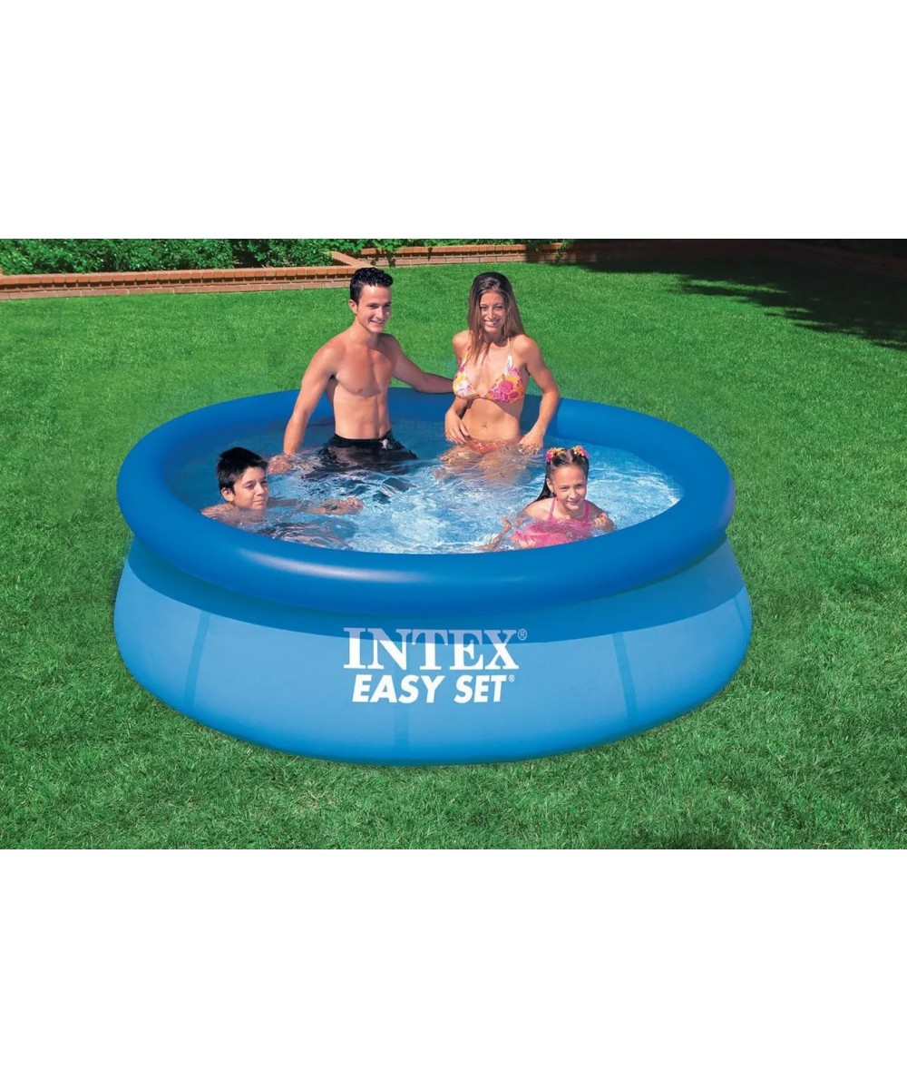 Round Pool with Inflatable Top Ring - ø2.44m, H=0.61m, model "Easy Set", INTEX 
