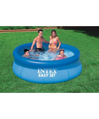 Round Pool with Inflatable Top Ring - ø2.44m, H=0.61m, model "Easy Set", INTEX 
