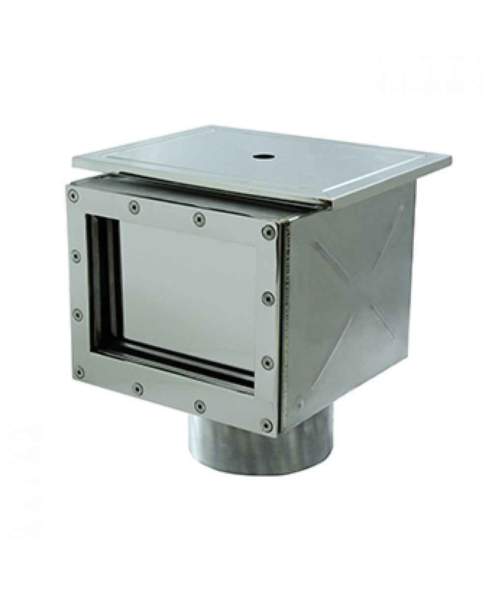 Stainless Steel Skimmer for Concrete Pools, 254mm x 200mm, Mar Piscine