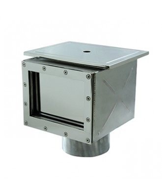 Stainless Steel Skimmer for Concrete Pools, 254mm x 200mm, Mar Piscine