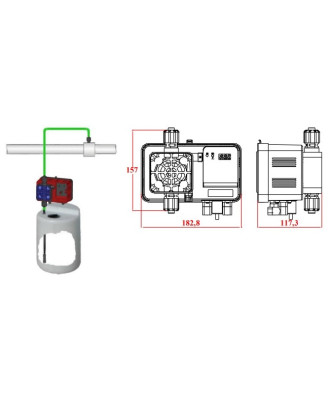 Analogic and constant solenoid dosing pump, model "ME1-CA", Microdos