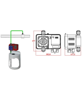 Digital and constant solenoid dosing pump, model "ME1-C", Microdos
