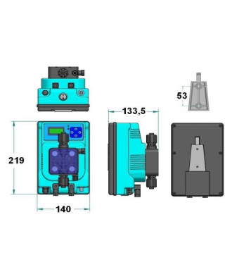 Solenoid dosing pump with built in pH/Redox controller, model "МЕ3-Ph/RX", Microdos