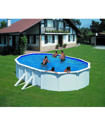 Above-ground steel wall oval pool with dimensions: 5.00 x 3.00m, depth: 1,2m, EU