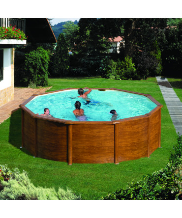 Above-ground metal wall round pool with diameter 4,6m, depth: 1,2m, EU