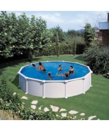 Above-ground steel wall round pool with diameter 4,6m, depth: 1,2m, EU