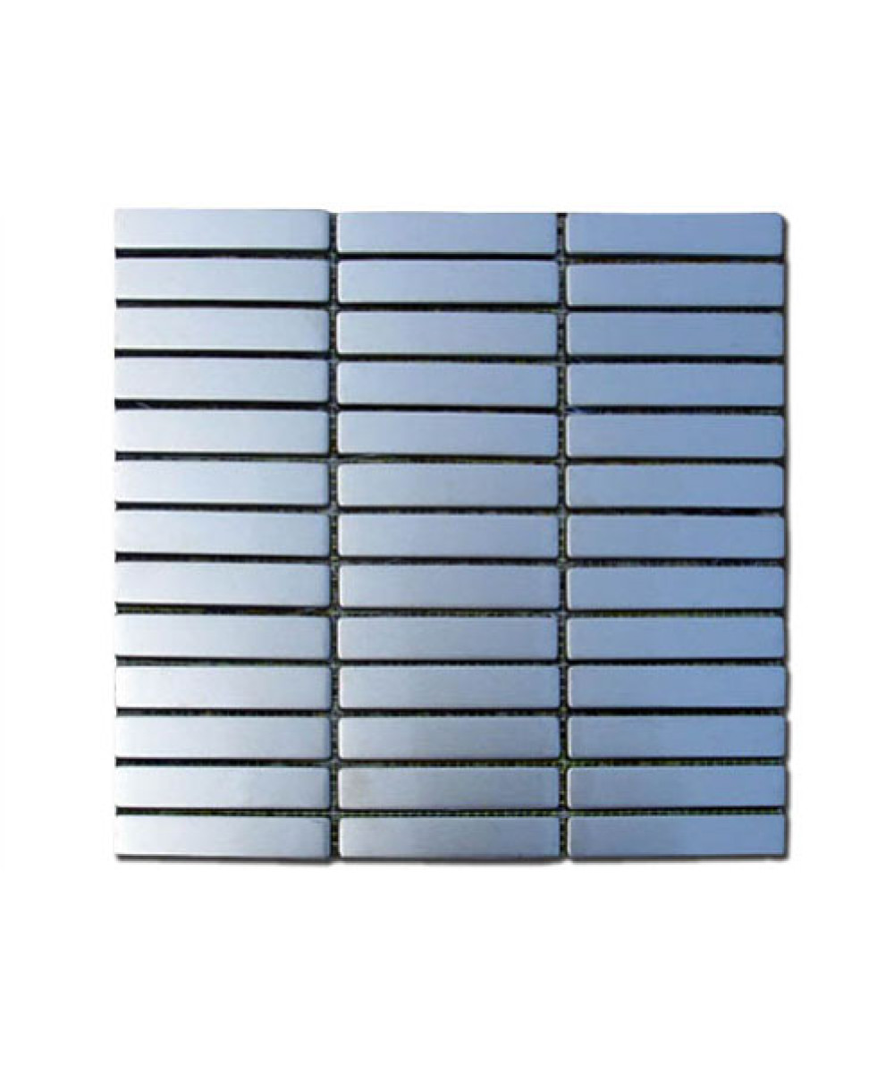 Silver Metal Mosaic - 2х10cm | Exterior Design