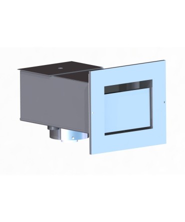 Stainless Steel Skimmer for Concrete Pools - 200mm x 250mm, Mar Piscine