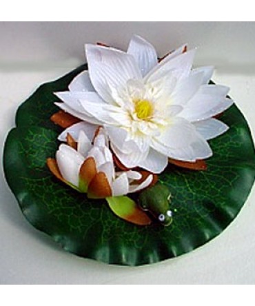 Decorative floating water lily with frog, Ø24cm, Ubbink
