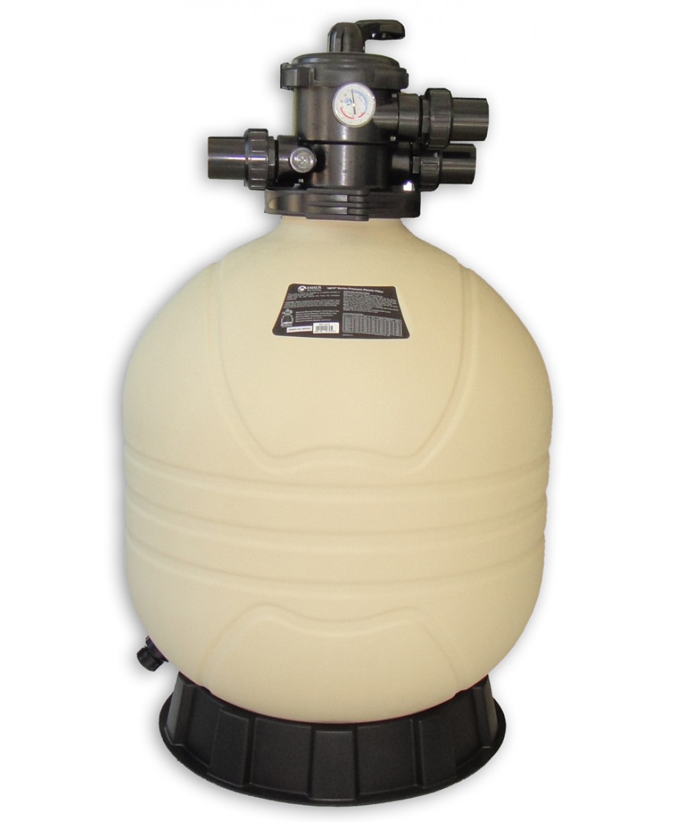 Sand filter with top six-way valve, model "MFV", Emaux 