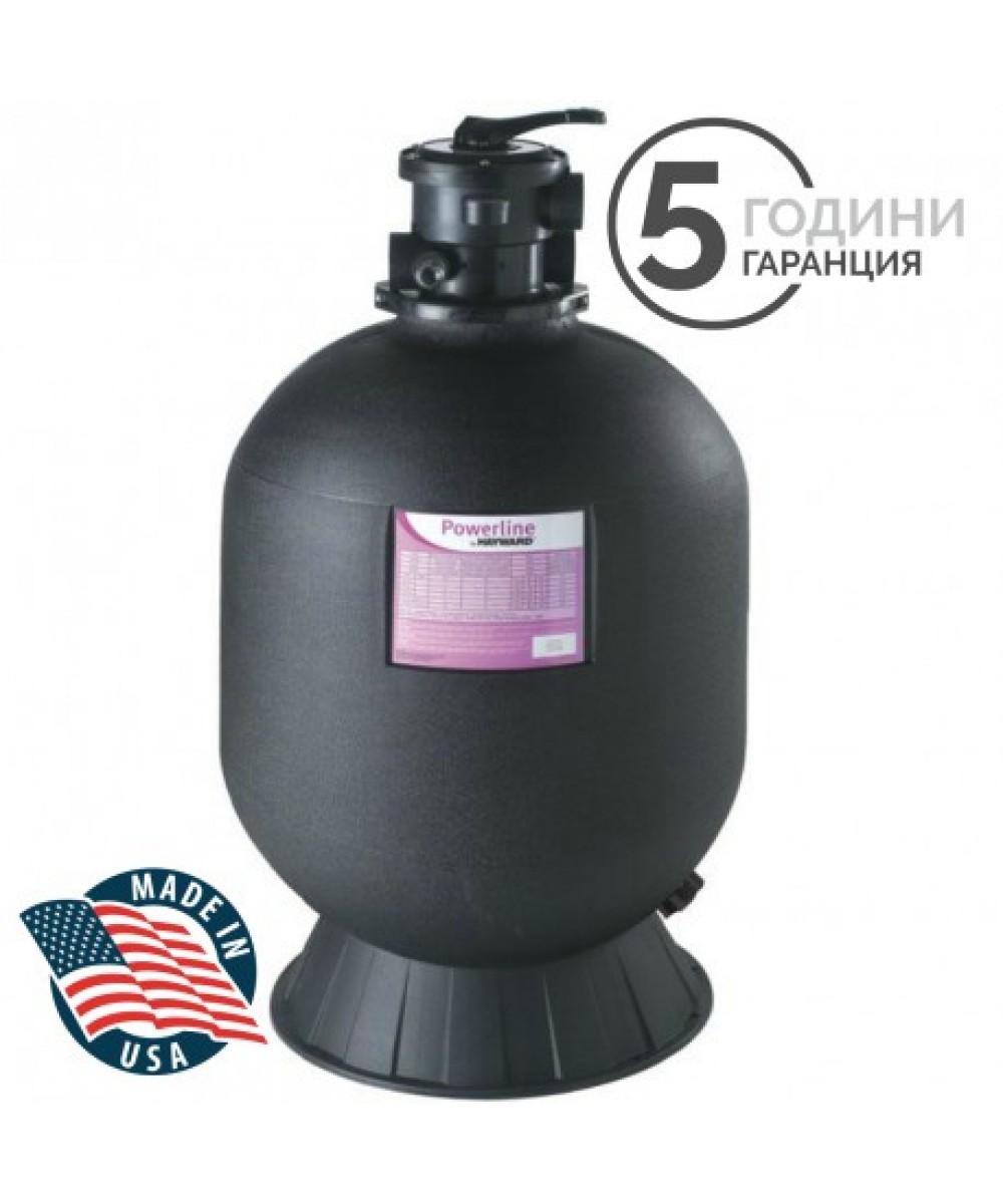 Sand filter with top six-way valve, model "Powerline", Hayward