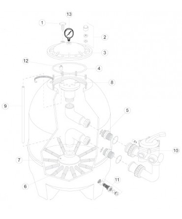 Spare parts for filter Polyester | Hayward