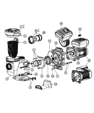 Spare parts for pump Max Flo II | Hayward