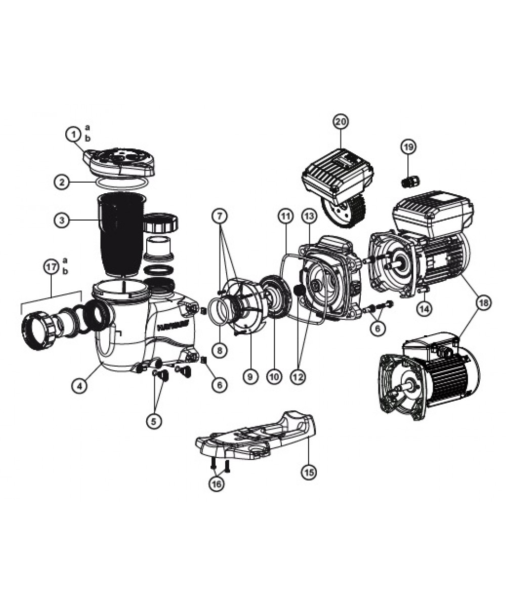 Spare parts for pump Max Flo XL | Hayward