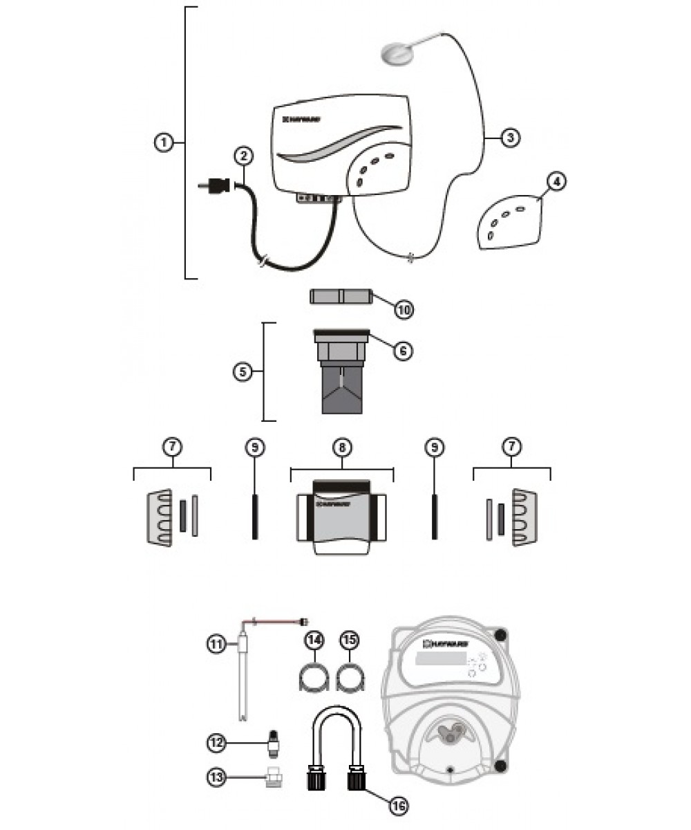 Spare parts for salt electrolysis Salt & Swim | Hayward