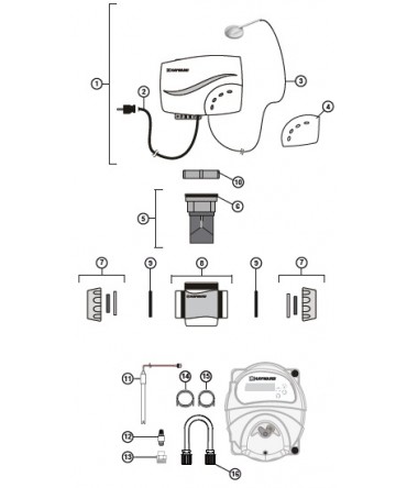 Spare parts for salt electrolysis Salt & Swim | Hayward