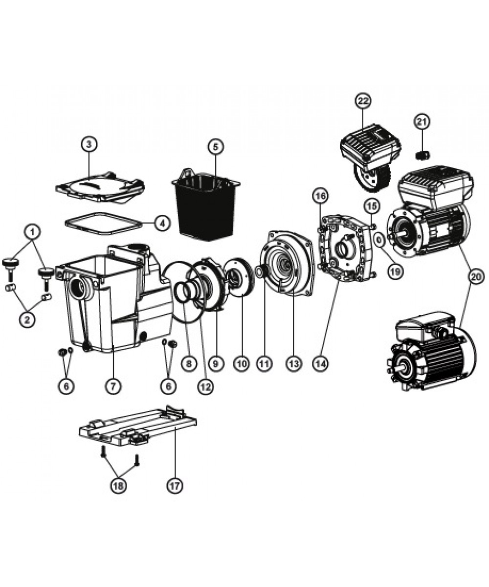 Spare parts for pump SP | Hayward
