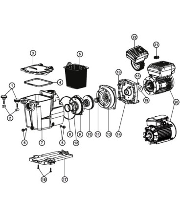 Spare parts for pump SP | Hayward