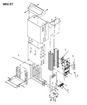 Spare parts for sauna heater model Mini ST | Helo