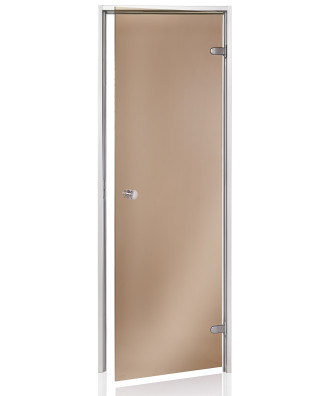 Steam Bath Door 89cm x 189cm, Bronze, model AU919P, Spa Point