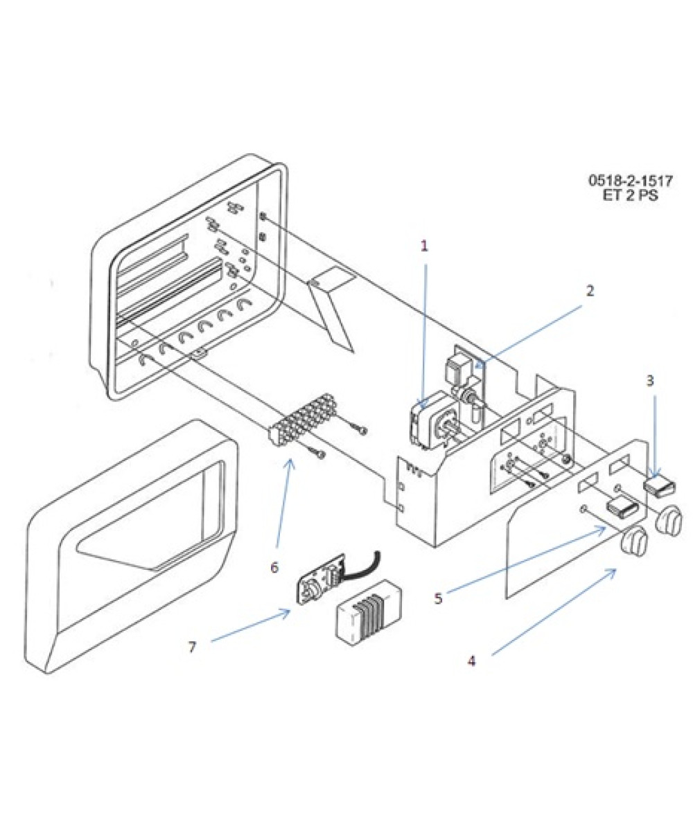Spare parts for sauna control model ET 2 PS | Helo