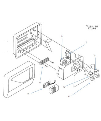 Spare parts for sauna control model ET 2 PS | Helo
