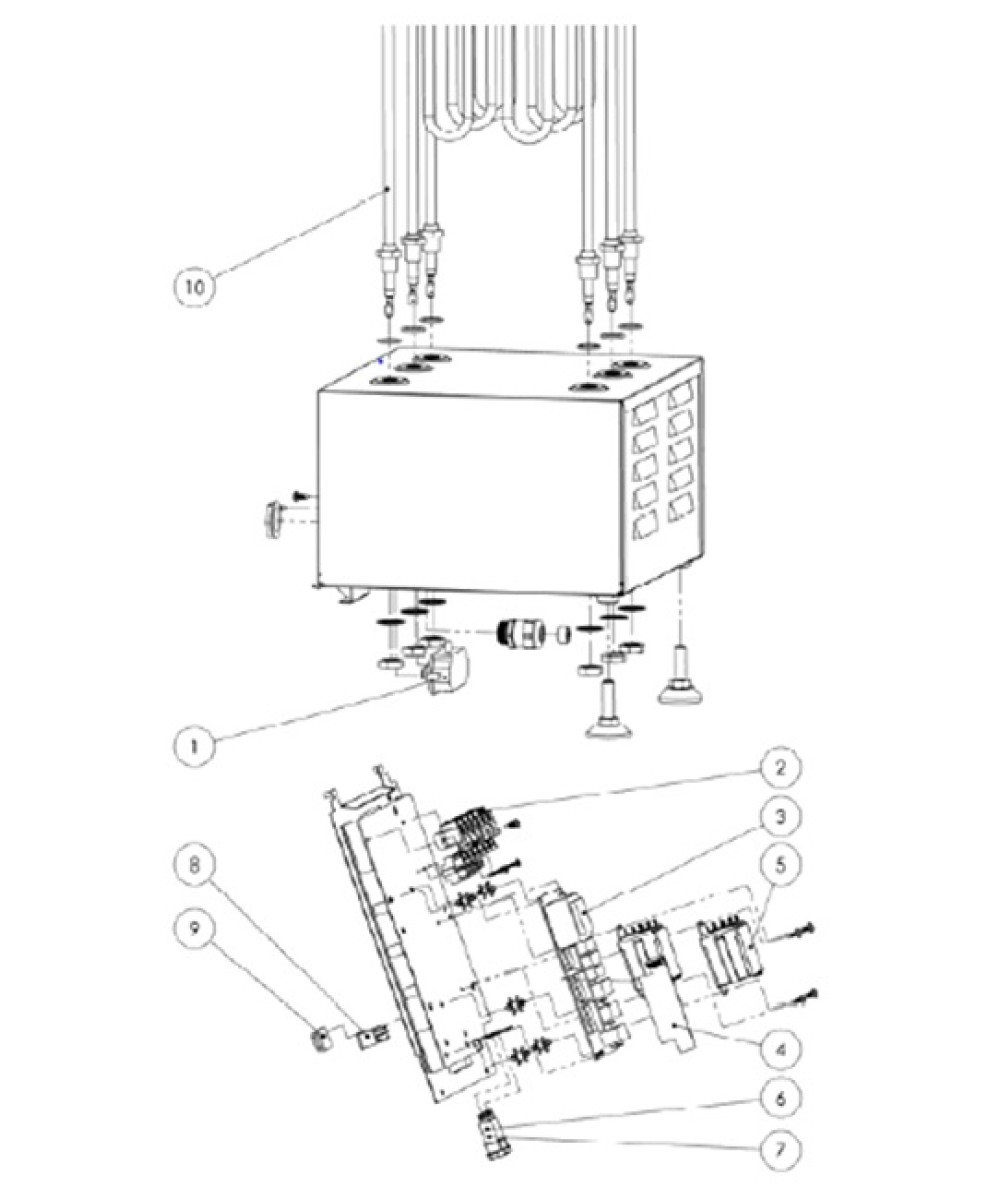 Spare parts for sauna heater model HIMALAYA DE | Helo