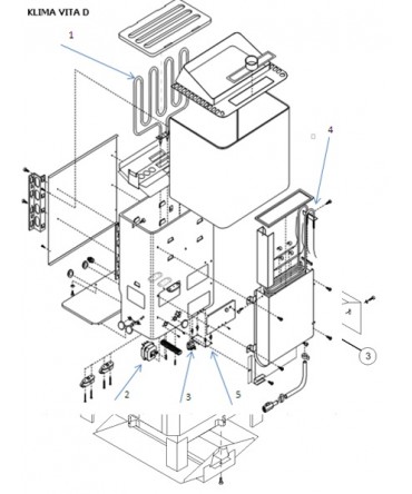 Spare parts for sauna heater model KLIMAVITA D | Helo