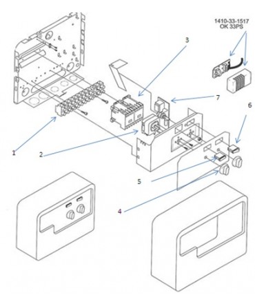 Spare parts for sauna control model OK 33 PS-3 | Helo