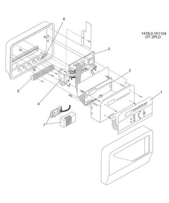 Spare parts for sauna control model OT 2 PLD | Helo