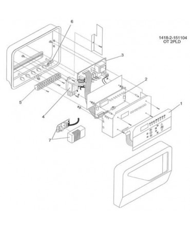 Spare parts for sauna control model OT 2 PLD | Helo
