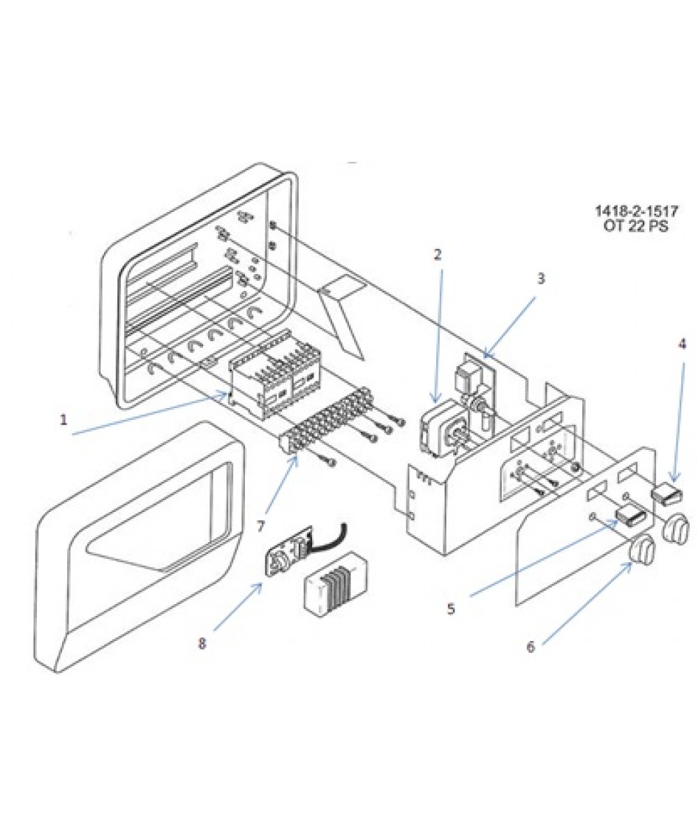 Spare parts for sauna control model OT 22 PS-3 | Helo
